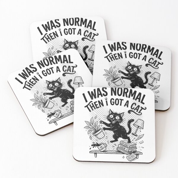 Item preview, I Was Normal Then I Got a Cat T-Shirt | Funny Cat Chaos Meme Tee designed and sold by DmaarGroup.