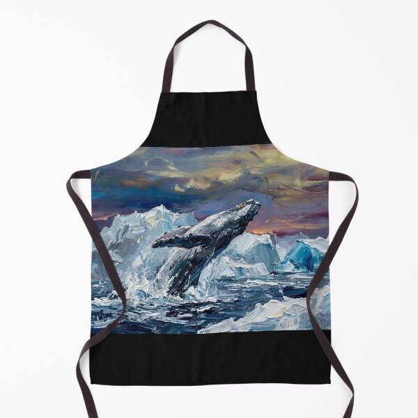 Item preview, Humpback Whale Breaching in Arctic Ocean Painting designed and sold by Meteor Destroyer.