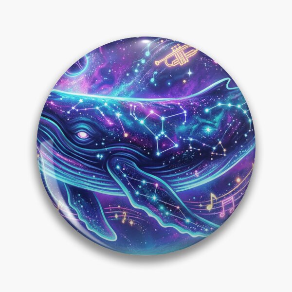 Item preview, Lunar Whale Symphony Cosmic Art designed and sold by QuirkyCosmos.