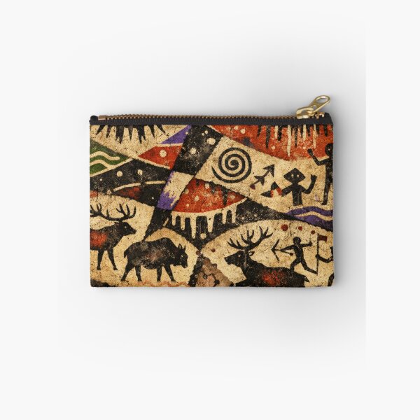 Item preview, stone age visions cave art style colorful abstract design designed and sold by SmashingDeals.