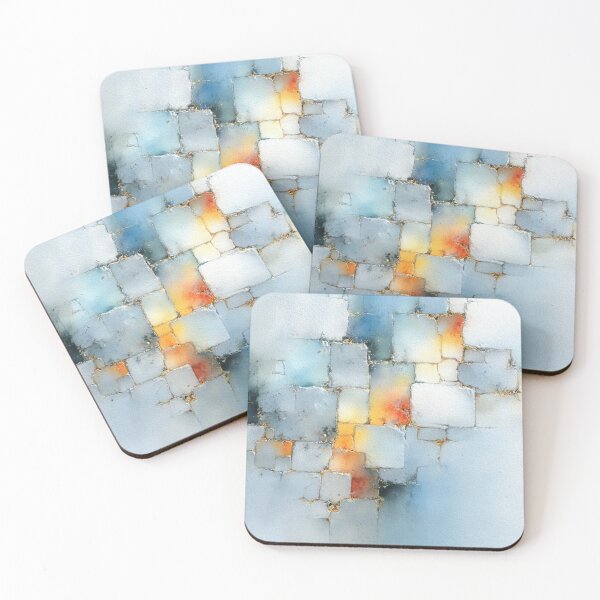 Item preview, Golden Fractured Blocks   designed and sold by AquamaraArt.