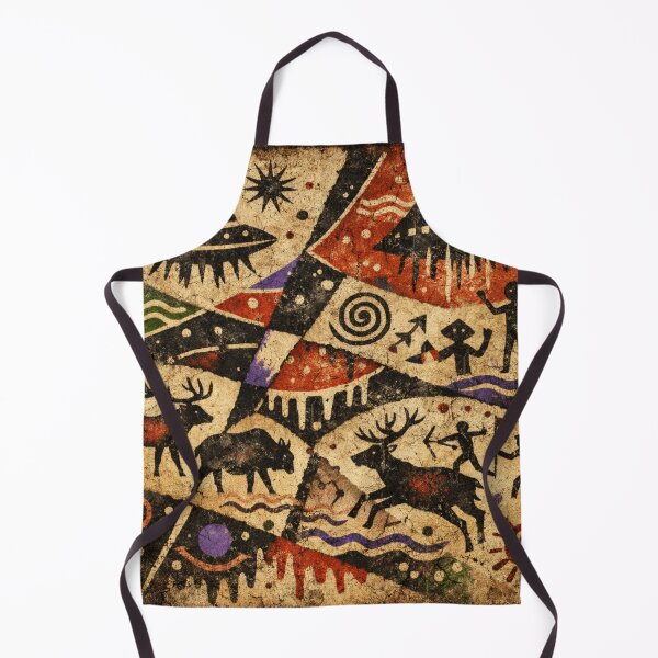 Item preview, stone age visions cave art style colorful abstract design designed and sold by SmashingDeals.