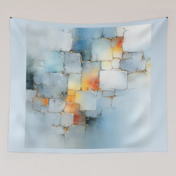 Item preview, Golden Fractured Blocks   designed and sold by AquamaraArt.