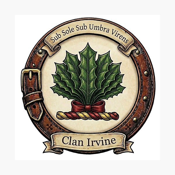 Item preview, Clan Irvine Crest designed and sold by BagTown Clans.