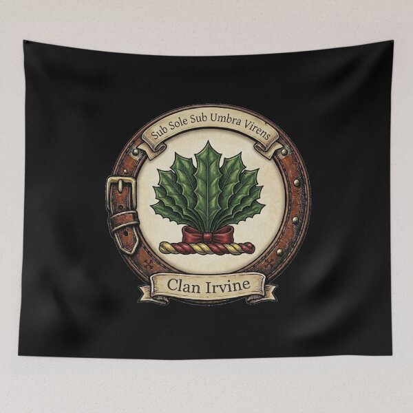 Item preview, Clan Irvine Crest designed and sold by BagTown Clans.