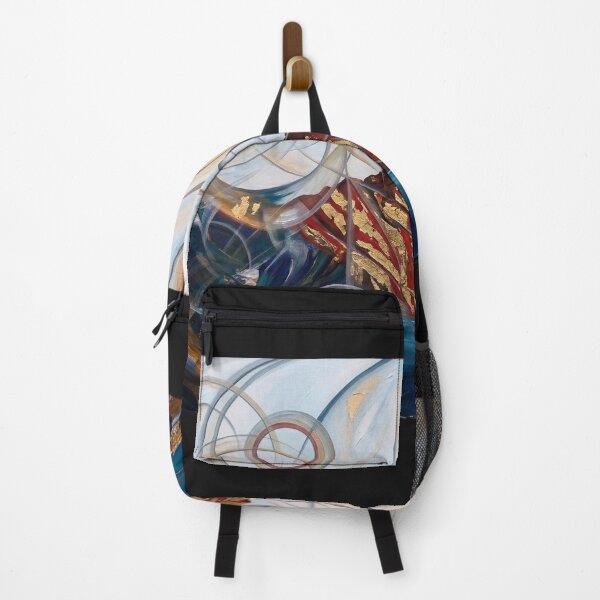 Item preview, Abstract Mountain Landscape with Geometric Circles and Lake designed and sold by Meteor Destroyer.