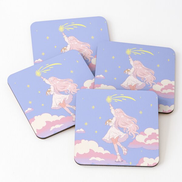 Item preview, dreamcore pastel girl pink hair pink clouds anime style pastel aesthetic  designed and sold by Mypixieart.