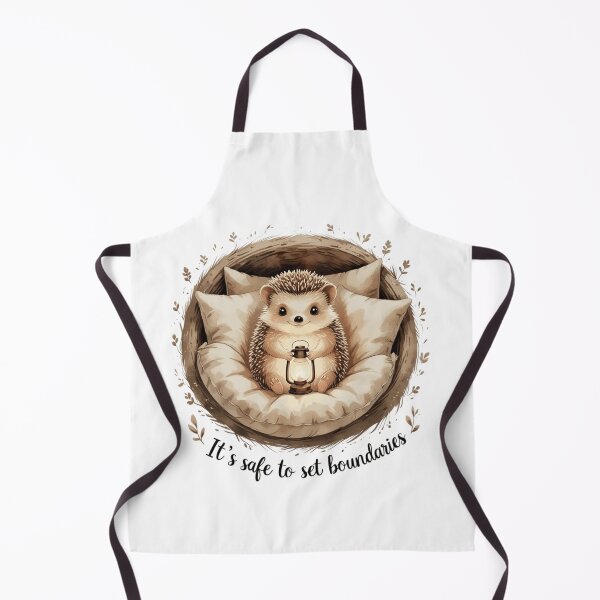 Item preview, Its Safe To Set Boundaries Cute Hedgehog Mental Health Watercolor designed and sold by AQUILAKREO.