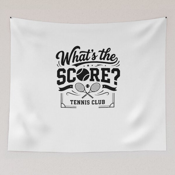 Item preview, What's the Score Tennis Player Racket Design designed and sold by snowry.