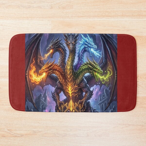 Item preview, The Elemental Sovereign – Five-Headed Dragon designed and sold by TOCOCLAWS.