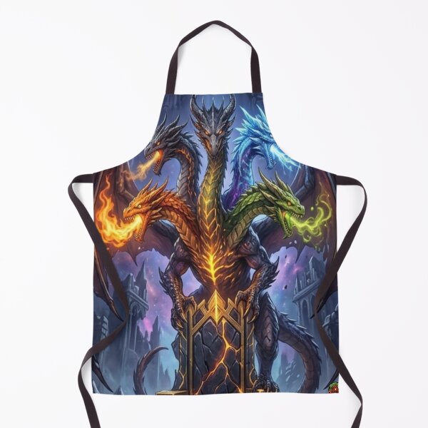 Item preview, The Elemental Sovereign – Five-Headed Dragon designed and sold by TOCOCLAWS.