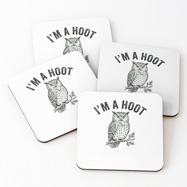 Item preview, Funny Owl with Mouse Hooting Bird Pun Design designed and sold by snowry.
