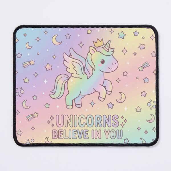 Item preview, Unicorns Believe in You. Cute design with funny quote designed and sold by CosmicCutouts.