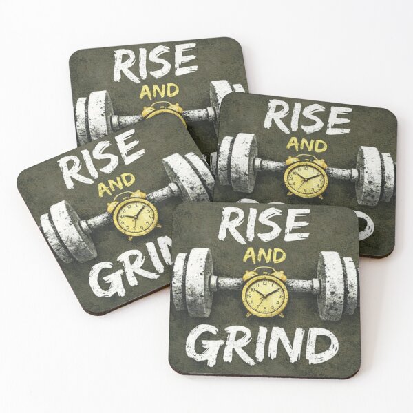 Item preview, Rise and Grind Gym Quote designed and sold by kirevon.