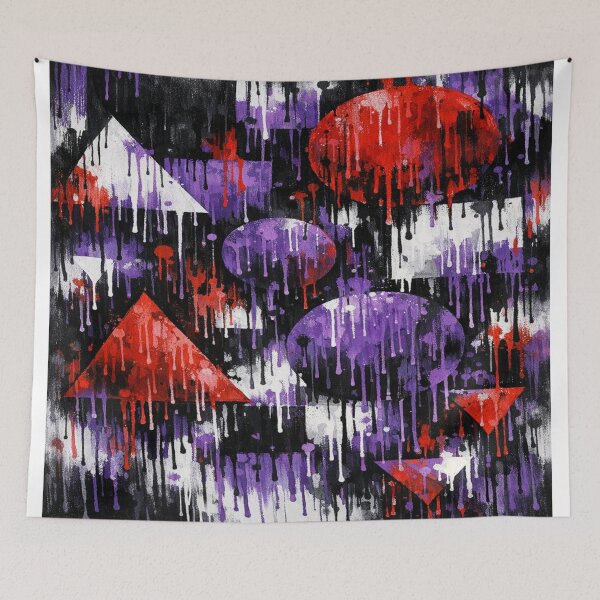 Item preview, dripping dimensions colorful geometric abstract designs designed and sold by SmashingDeals.