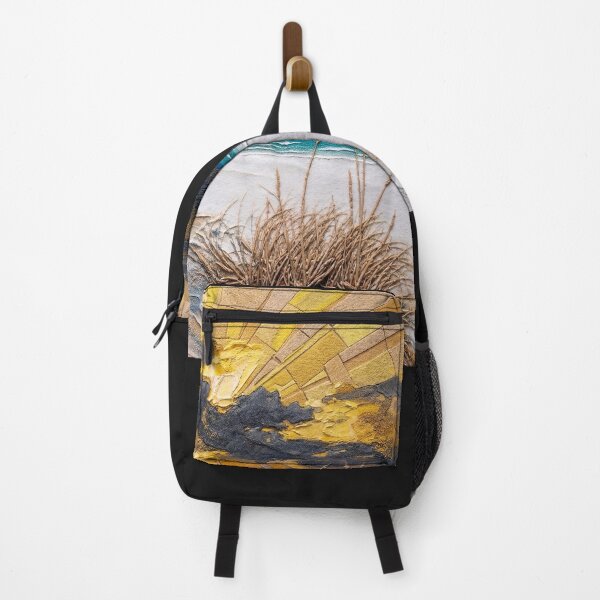 Item preview, Golden Beach Sunset with Dunes Coastal Landscape Art designed and sold by Meteor Destroyer.