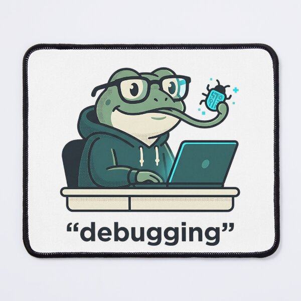 Item preview, Bug Hunter Frog - Funny Coding, programmer & Debugging design designed and sold by Urben Loop.