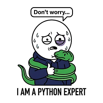 Artwork thumbnail, Funny Python Expert Programmer Meme - Coding Humor by Urben Loop