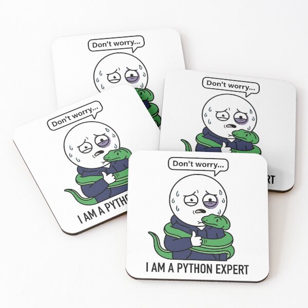 Item preview, Funny Python Expert Programmer Meme - Coding Humor designed and sold by Urben Loop.
