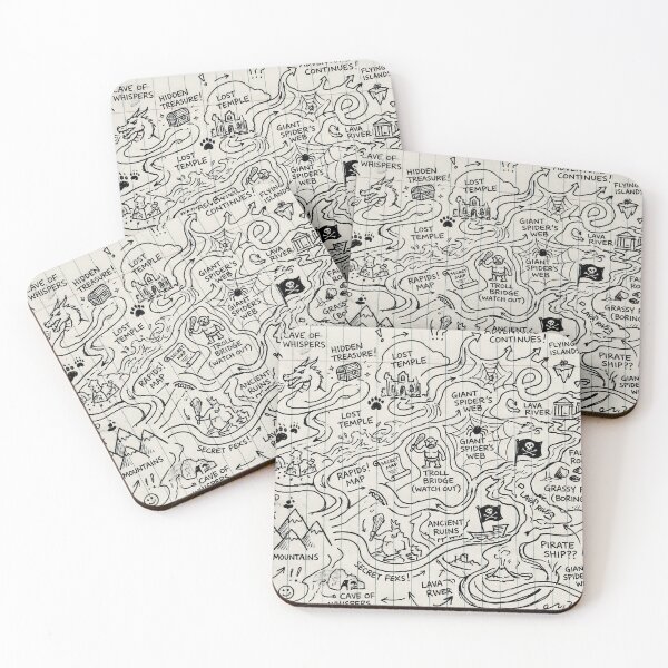 Item preview, Adventure Maze Map for Kids Fun Puzzle Activity Art designed and sold by Meteor Destroyer.