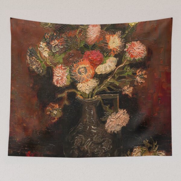 Item preview, Vincent van Gogh - Vase with Chinese Asters and Gladioli designed and sold by Jon-Baran.