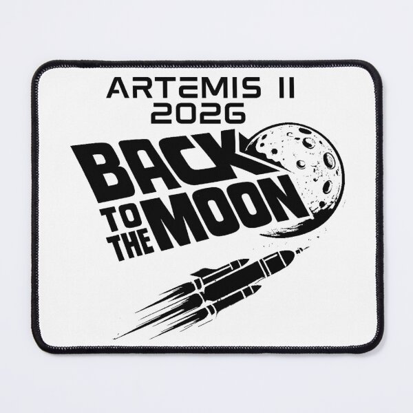 Item preview, Artemis II 2026 Back To The Moon Space Mission Retro Rocket  designed and sold by eonvisuals.