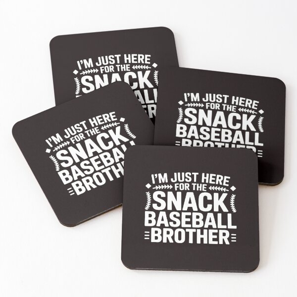 Item preview, I`m Just Here For The Snack Baseball Brother – Baseball Lover Brother Humor designed and sold by Redgiant87x.