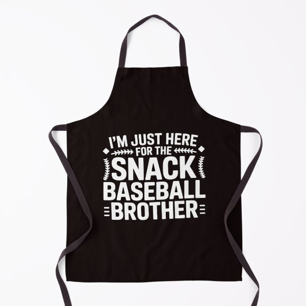 Item preview, I`m Just Here For The Snack Baseball Brother – Baseball Lover Brother Humor designed and sold by Redgiant87x.