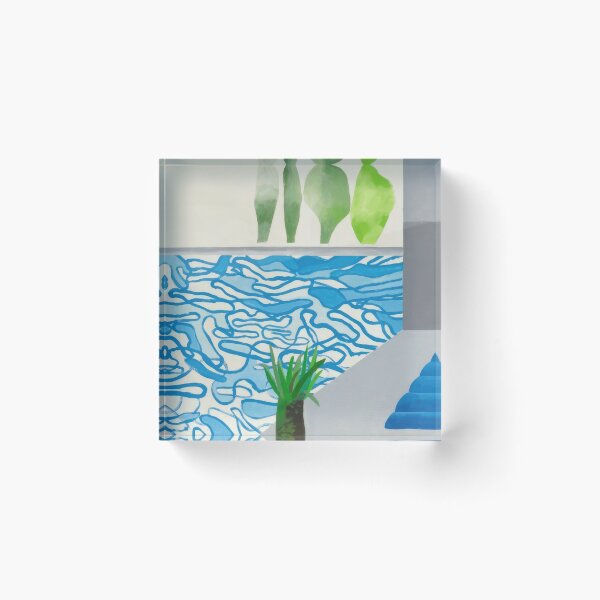 Item preview, David Hockney - David Hockney - David Hockney (20) - Vibrant California Pool – Pop Art Print Inspired by David Hockney designed and sold by KirstenShShop.