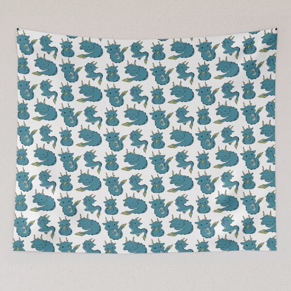Item preview, 4 adorable blue baby dragons - cozy mythical forest dragons playing & sleeping designed and sold by aziza-doodles.