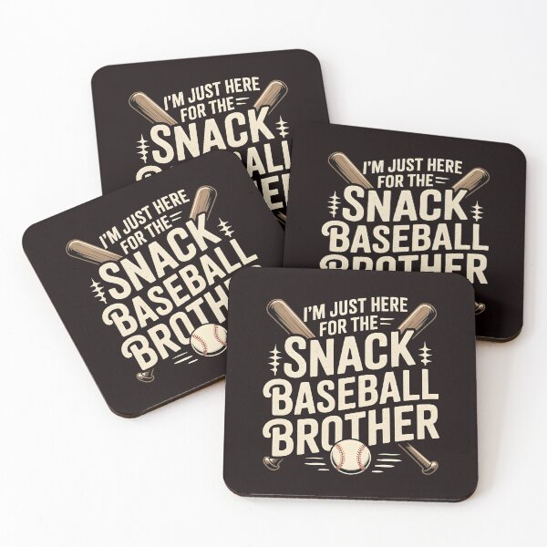 Item preview, I`m Just Here For The Snack Baseball Brother – Funny Baseball Game Day Quote designed and sold by Redgiant87x.