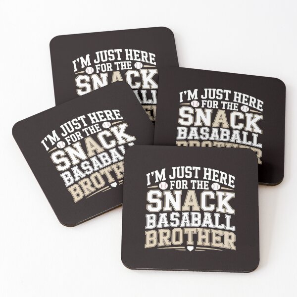 Item preview, I`m Just Here For The Snack Baseball Brother – Baseball Brother Snack Humor designed and sold by Redgiant87x.