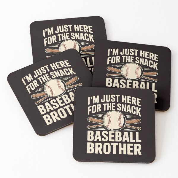 Item preview, I`m Just Here For The Snack Baseball Brother – Baseball Lover Brother Quote designed and sold by Redgiant87x.
