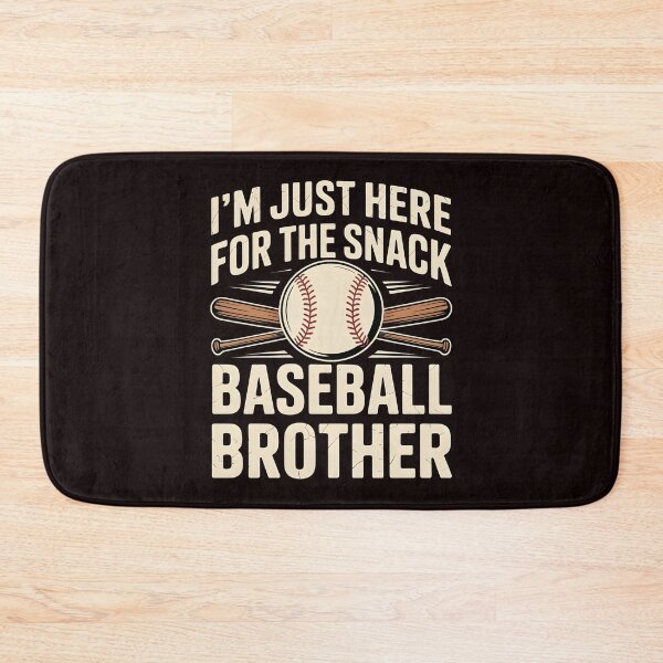 Item preview, I`m Just Here For The Snack Baseball Brother – Baseball Lover Brother Quote designed and sold by Redgiant87x.
