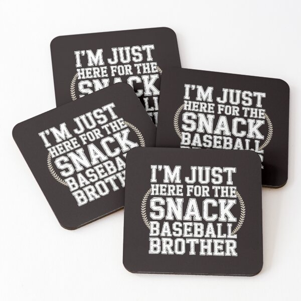 Item preview, I`m Just Here For The Snack Baseball Brother – Baseball Lover Brother Quote designed and sold by Redgiant87x.