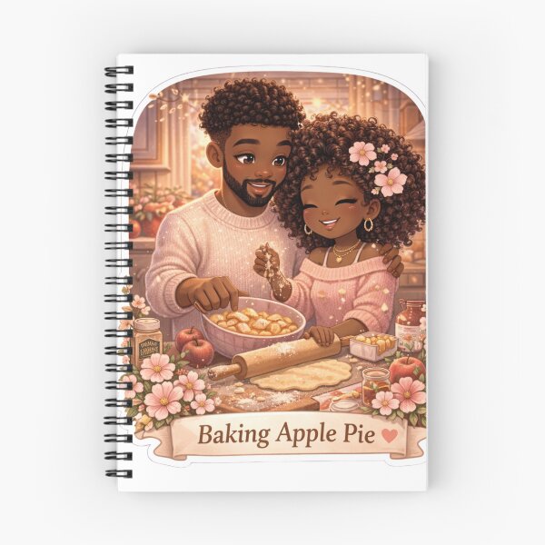 Item preview, Baking Apple Pie Cute Couple Sticker | Cozy Fall Aesthetic | Soft Girl Lifestyle Illustration | Comfort Food Vibes designed and sold by PrincSaraStudio.