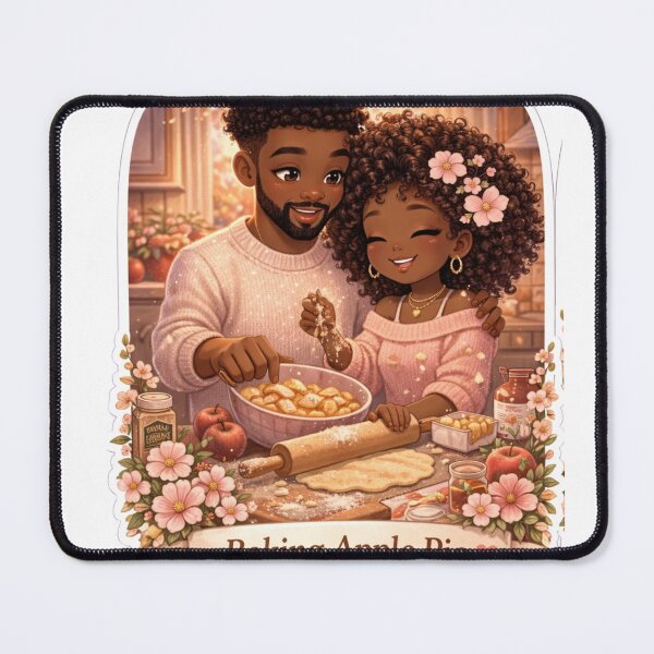 Item preview, Baking Apple Pie Cute Couple Sticker | Cozy Fall Aesthetic | Soft Girl Lifestyle Illustration | Comfort Food Vibes designed and sold by PrincSaraStudio.