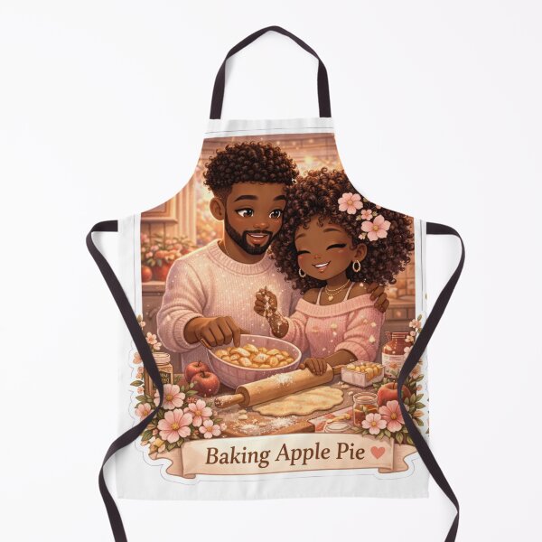 Item preview, Baking Apple Pie Cute Couple Sticker | Cozy Fall Aesthetic | Soft Girl Lifestyle Illustration | Comfort Food Vibes designed and sold by PrincSaraStudio.