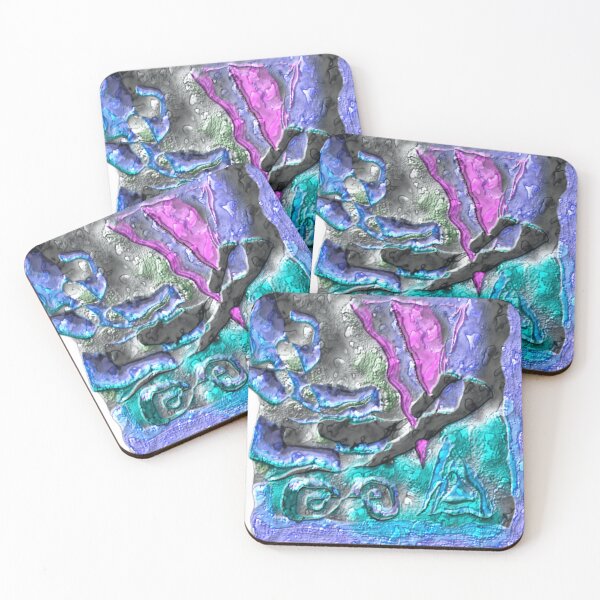 Item preview, golden relicsdark blend glass colorful geometric abstract design designed and sold by SmashingDeals.