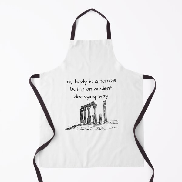 Item preview, my body is a temple but in an ancient decaying way designed and sold by ArcadiaArticles.