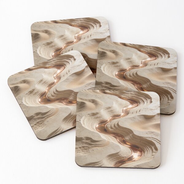 Item preview, Liquid Copper Flow Strata - Luxury 3D Geological Art - Part 2 of 3 designed and sold by sana designer.