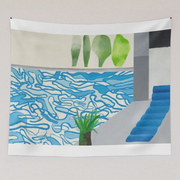 Item preview, David Hockney - David Hockney - David Hockney (20) - Vibrant California Pool – Pop Art Print Inspired by David Hockney designed and sold by KirstenShShop.