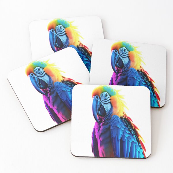 Item preview, Neon Cyberpunk Parrot – Glowing Exotic Bird Futuristic Aesthetic Design designed and sold by Max Store.