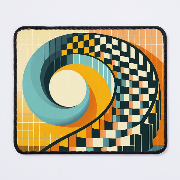 Item preview, Checker Spiral Grid Abstract designed and sold by InkSmithery.