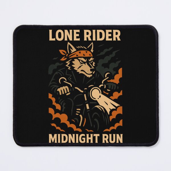 Item preview, Vintage Biker Wolf Papercut Art Lone Rider designed and sold by SholoStudio.