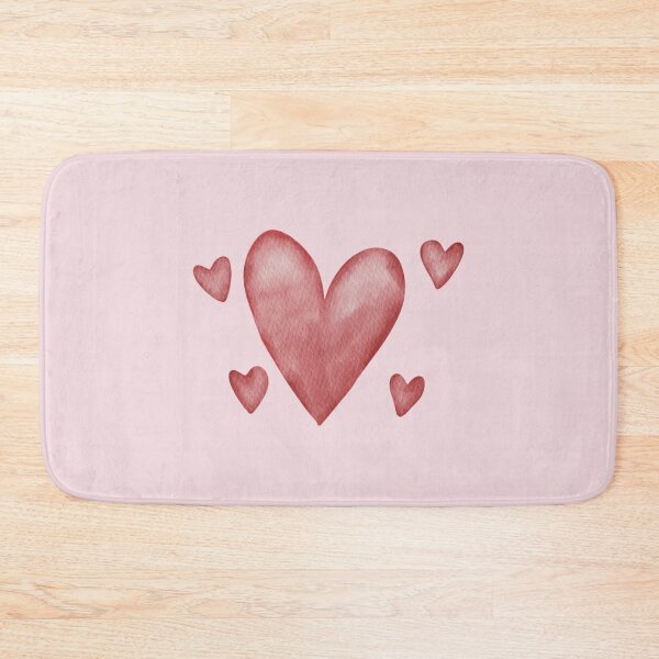 Item preview, Rustic Red Watercolor Hearts on Black Aesthetic designed and sold by Artsy Corner.