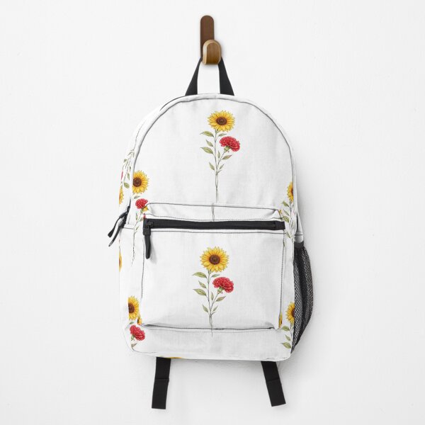 Item preview, Sunflower and Carnation - Delicate Botanical Watercolor designed and sold by UkrainianSpain.