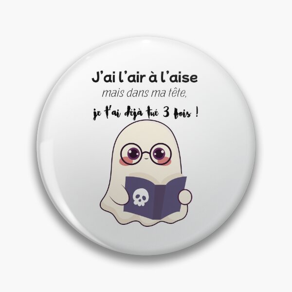 Item preview, Little psychopathic ghost who reads designed and sold by Crea2lulu.
