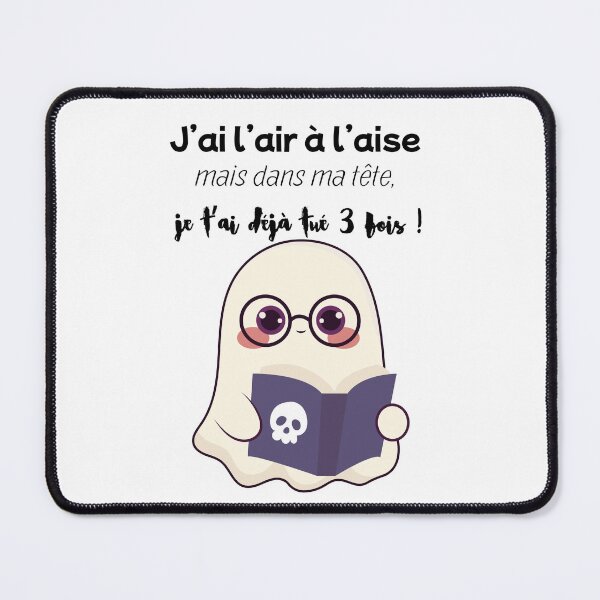Item preview, Little psychopathic ghost who reads designed and sold by Crea2lulu.