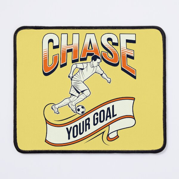 Item preview, Chase Your Goal Motivational Soccer Player Design designed and sold by Abaseen.